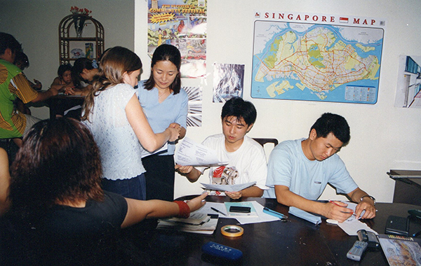 2002年在新加坡上补习课